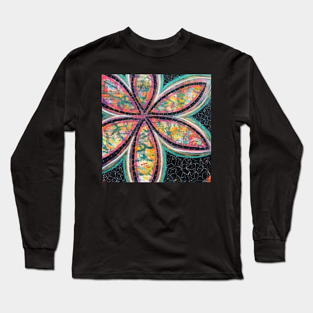 Starstruck Bloom - an activated Inner Power Painting Long Sleeve T-Shirt by mellierosetest